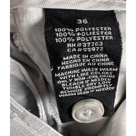 PGA Tour Shorts Men's 36 Gray White Check Bermuda Golf Pockets Lightweight - Picture 7 of 9